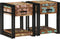vidaXL - Nachtkastjes - 2 - stuks - 40x40x50 - cm - Massief - Gerecycled - Hout