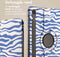 imoshion Tablet Hoes - Geschikt voor Samsung Galaxy Tab S9 11.0 inch FE / Galaxy Tab S10 FE - 360° Draaibare Design Bookcase 2.0 - White Blue Stripes
