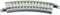 Z Rokuhan rails (met ballastbed) 7297019 Gebogen rails 26 ° 127 mm 2 stuk(s)
