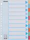 Tabbladen esselte premium a4 10dlg karton 23r ass | 25 stuks
