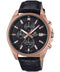 Casio Edifice EFV-610ECL-1AUEF - Polshorloge - Quartz - Zwart Leer - Ø 41 mm
