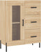 vidaXL - Dressoir - 69,5x34x90 - cm - bewerkt - hout - sonoma - eikenkleurig