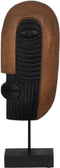 Decoratieve figuren Bruin Masker 17,5 x 10 x 50 cm