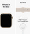 Apple Watch Series 8 - 4G - 45mm - Always-on display - Goud Roestvrijstaal