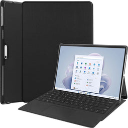 imoshion - Trifold Bookcase - Geschikt voor Microsoft Surface Pro 11 / 10 / 9 - Zwart