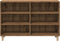 vidaXL - Dressoir - 103,5x35x70 - cm - bewerkt - hout - artisanaal - eikenkleurig