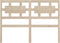 vidaXL - Hoofdbord - 145,5x4x100 - cm - massief - grenenhout