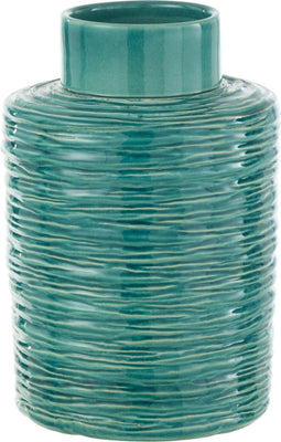J-Line vaas Lijn - keramiek - azuur - small