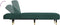 vidaXL - Chaise - longue - fluweel - donkergroen
