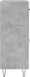 vidaXL - Dressoir - 69,5x34x90 - cm - bewerkt - hout - betongrijs