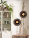 GOOD&MOJO Wandlamp Kalimantan - Bamboe/Zwart - Ø44cm - Binnen Modern