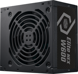 Cooler Master Elite NEX White - Voeding 600W - 80 Plus gecertificeerd - Zwart kabelsleeving