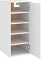 vidaXL - Schoenenkast - 32x35x70 - cm - bewerkt - hout - wit
