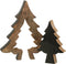 J-Line decoratie Kerstboom Puzzel - hout - zwart/naturel - small