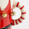 House of Seasons Funny Bloempot - L29 x B18 x H17 cm - Dolomiet - Rood