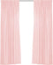 Larson - Luxe hotel blackout gordijn - met haken - 1.5m x 2.5m - Soft pink
