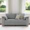 vidaXL - Loveseat - Sofa - in - Lichtgrijs - - - 140 - cm - Stof