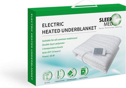 SleepMed - Elektrische Deken - 70 x 150 cm - Met 3 standen - 8 uur Timer - Met Afstandsbediening