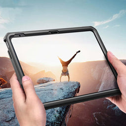 Accezz Rugged Back Case iPad 10.9 (2022) - Ingebouwde screenprotector - Zwart