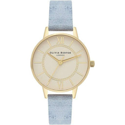 Olivia Burton OB16WD82 - Polshorloge - Ø 30 mm - Gouden Beige Blauw