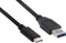 club3D CAC-1523 - USB-kabel USB 3.2 Gen1 - USB-C naar USB-A 1.00 m - Zwart