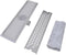 vidaXL - Doucheafvoer - 2 - st - rechthoekig - golvend - 530x140 - mm - roestvrij - staal