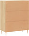 vidaXL - Dressoir - 69,5x34x90 - cm - bewerkt - hout - sonoma - eikenkleurig