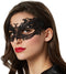 Tectake 303519 - Zwart kanten vlinder masker - Elegant design
