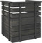 vidaXL - Tuinfauteuil - pallet - massief - grenenhout - donkergrijs