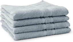 LINNICK Pure Handdoeken Set - 100% Katoen - Denim - 60x110cm - Per 4 Stuks