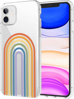 imoshion Hoesje Geschikt voor iPhone 11 Hoesje Siliconen - imoshion Design hoesje - Meerkleurig / Rainbow Pride