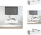 vidaXL Wandkast - 68x30x20 cm - bewerkt hout - wit