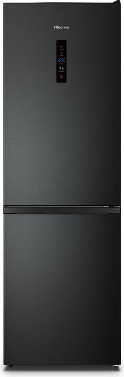 Hisense RB390N4BFC - Koel-vriescombinatie - 304L Total No-Frost - Zwart staal