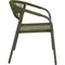 Nagano - Stapelstoel - Aluminium frame - Groen