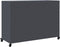 vidaXL - Dressoir - 100,5x39x72 - cm - staal - antracietkleurig