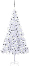 vidaXL - Kunstkerstboom - met - verlichting - en - kerstballen - 910 - takken - 210 - cm