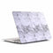 Lunso Geschikt voor MacBook Air 13 inch (2018-2019) cover hoes - case - Marble Etta