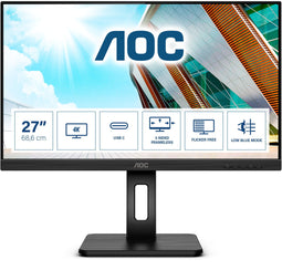 AOC U27P2CA - Monitor - 27" 4K IPS 60Hz - Zwart