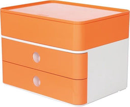 HAN smart-box plus - ALLISON - 2 lades + box - wit/oranje - HA-1100-81