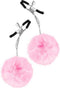 Sweet Caress - Tepelklemmen met roze pompoms