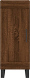 vidaXL - Dressoir - 34,5x34x90 - cm - bewerkt - hout - bruin - eikenkleur