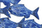 Wanddecoratie Home ESPRIT Mediterrane Vissen 89 x 10 x 65 cm