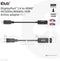 Club 3D - DisplayPort 1.4 naar HDMI - 4K 120Hz/8K 60Hz HDR Actieve adapter M/F - Zwart