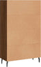 vidaXL - Hoge - kast - 69,5x31x115 - cm - bewerkt - hout - bruin - eikenkleur