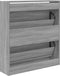 Schoenenkast 80x21x87,5 cm bewerkt hout grijs sonoma eikenkleur
