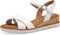 Tamaris Essentials - Dames Sandalen - Hakhoogte 4,5 cm - Wit - Maat 41