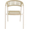 Nagano - Stapelstoel - Aluminium frame - Beige