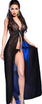 CHILIROSE - CR3275 LONG BLACK BABYDOLL S/M