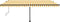 vidaXL - Luifel - automatisch - met - LED - en - windsensor - 500x350 - cm - geel - wit