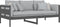 vidaXL - Slaapbank - massief - grenenhout - grijs - 90x200 - cm